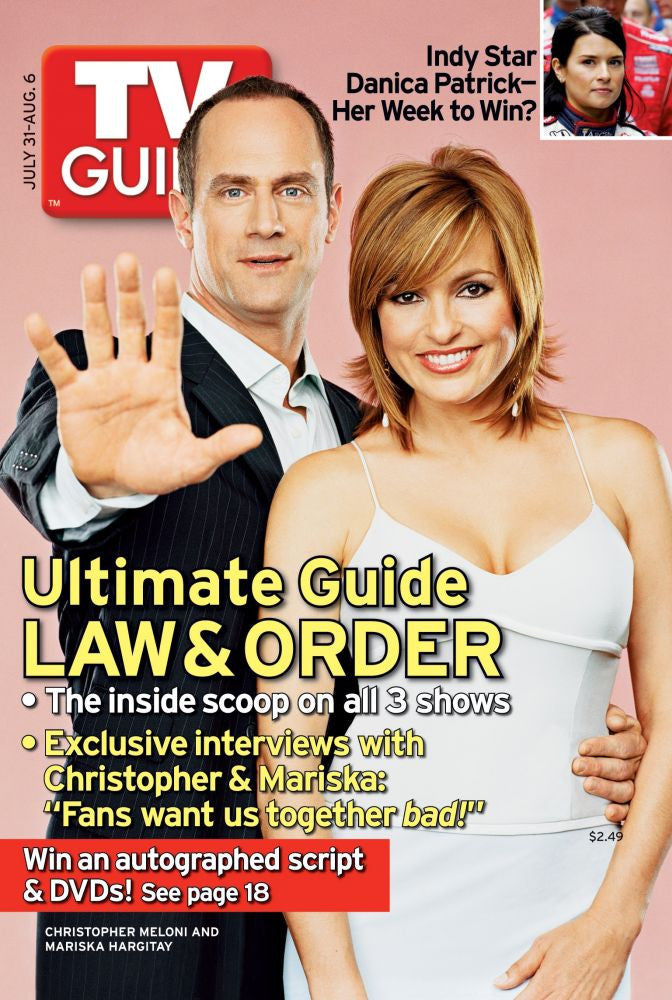 Law & Order: Special Victims Unit TV Guide Cover Print featuring Christopher Meloni & Mariska Hargitay