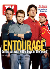 Entourage TV Guide Cover Poster Print Featuring Kevin Dillon, Kevin Connolly, Adrian Grenier, and Jerry Ferrara