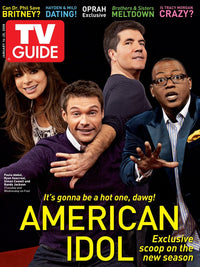 American Idol TV Guide Cover Featuring Paula Abdul, Ryan Seacrest, Simon Cowell, and Randy Jackson (2008)