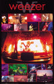 Weezer Live Collage Poster showcasing vibrant concert visuals
