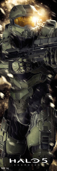 Halo 5 Master Chief poster vertical print showcasing iconic character.