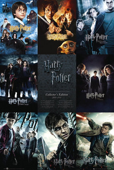 Harry Potter Collection Rolled Poster Print - 24x36