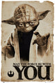 Star Wars Yoda 'May the Force Be With You' Poster Print