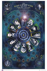 Doctor Who Gallifreyan Calendar Poster Print 34x22