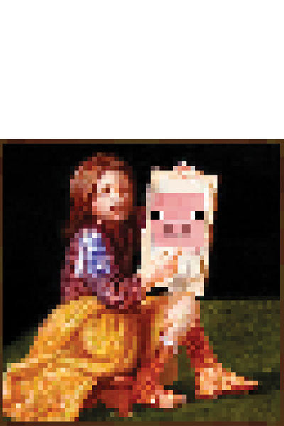 Minecraft Pig Poster Print - 22x34 Rolled Artwork