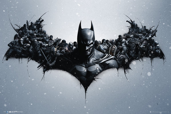 Batman Origins Arkham Bats Poster - Premium Quality Print