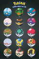 Pokemon Pokeballs Rolled Poster Print (24x36)