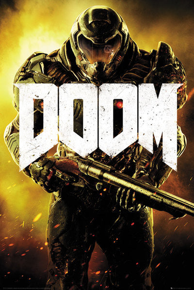 Doom Marine Poster Print - 22x34 Rolled Artwork