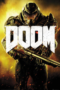 Doom Marine Poster Print - 22x34 Rolled Artwork
