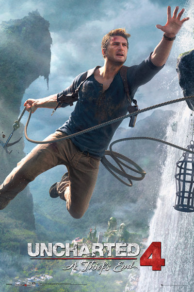 Uncharted Jump Poster featuring action adventure imagery