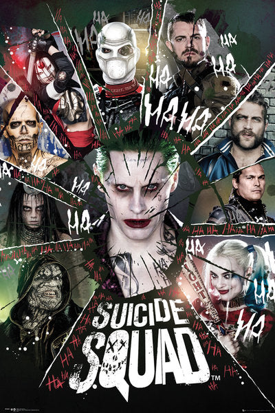Suicide Squad Circle Poster featuring colorful artwork for fans