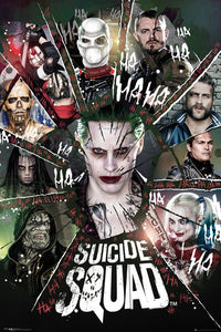 Suicide Squad Circle Poster featuring colorful artwork for fans
