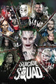 Suicide Squad Circle Poster featuring colorful artwork for fans