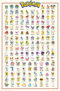 Pokémon Kanto 151 Poster Print - Perfect for Any Space