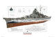 World of Warships Bismarck Poster Print showcasing the legendary battleship.