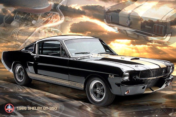 Ford Shelby Mustang 66 GT350 Poster Print - 22x34