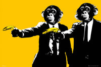 Monkeys Bananas Poster Print - Rolled Art Print 22x34