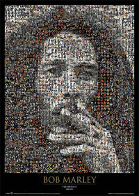 Bob Marley Mosaic Poster Print - 22x34