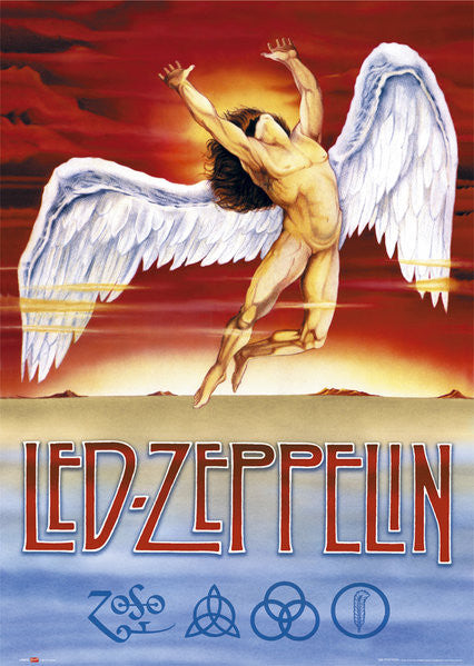 Led Zeppelin Swan Song Poster Print - 22x34 Rolled Poster