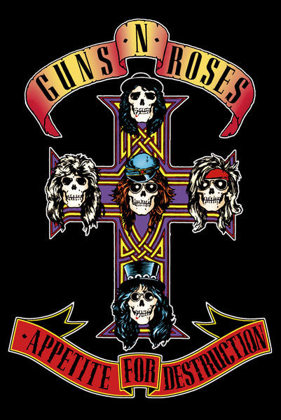 Guns N' Roses Appetite Poster Print - 22x34
