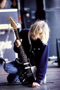 Kurt Cobain Guitar Poster Print - 22x34 Rolled Poster