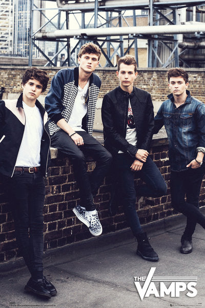 The Vamps wall poster 24x36, vibrant music decor for fans