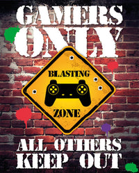 Gamers Only Controller Keep Out Rolled Poster Print