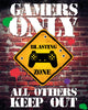 Gamers Only Controller Keep Out Rolled Poster Print