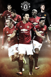 Manchester United Players Rolled Poster Print - 22x34