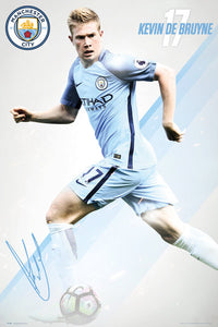 Manchester City De Bruyne 2016/17 Poster Print - 22x34