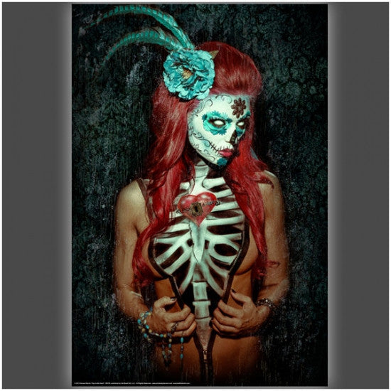 Key to my Heart Rolled Poster Print by Daveed Benito