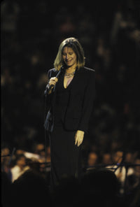 Barbara Streisand performing at the Rock the Vote Party photo print