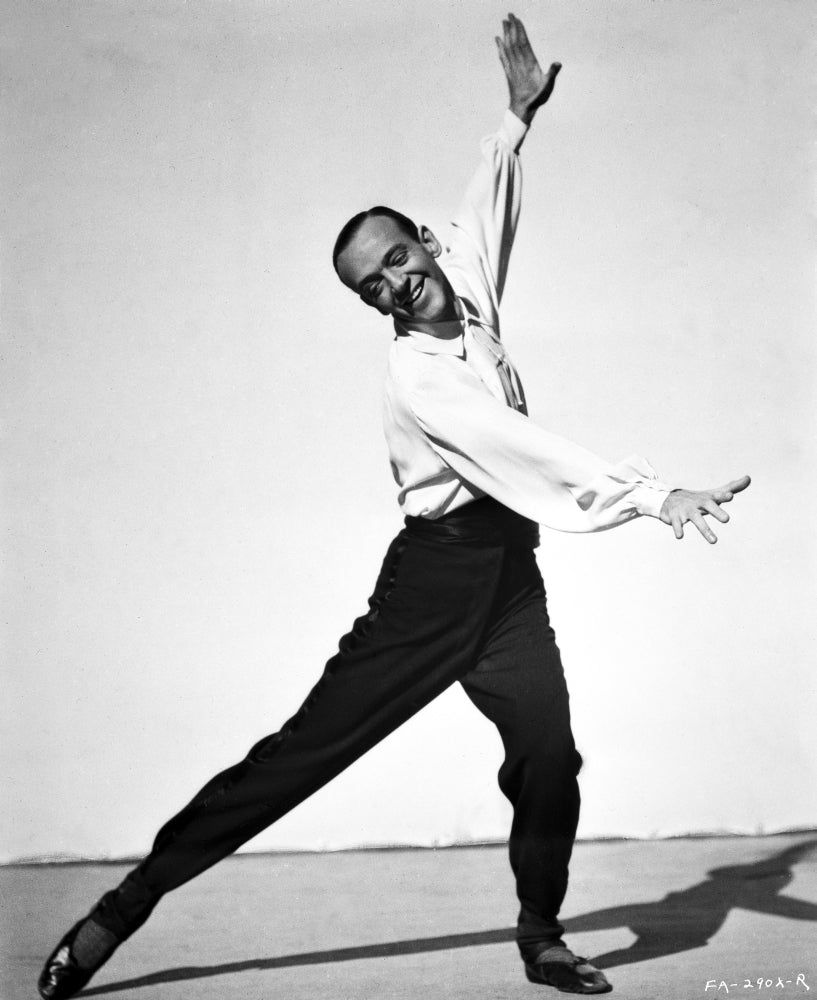 Fred Astaire Dancing in White Shirt Photo Print