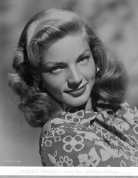 Lauren Bacall Photo Print showcasing the iconic Hollywood star.