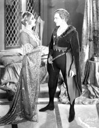 Film still featuring John Barrymore photo print.