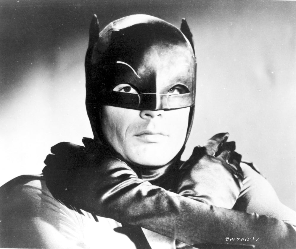 Batman film still photo print showcasing iconic superhero imagery.