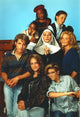Stephanie Beacham Group Picture Photo Print showcasing classic cinema charm.