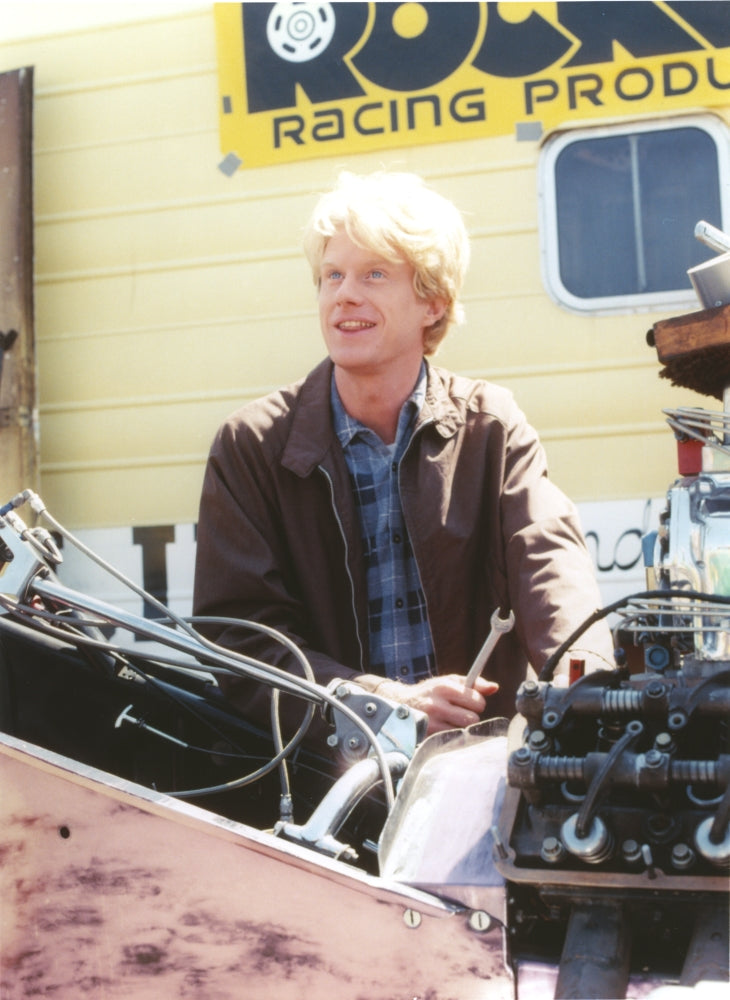 Ed Begley posed in brown jacket photo print.