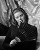 Ingrid Bergman Posed with a Fan Photo Print
