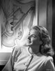 Ingrid Bergman photo print in a long sleeve blouse with buttons