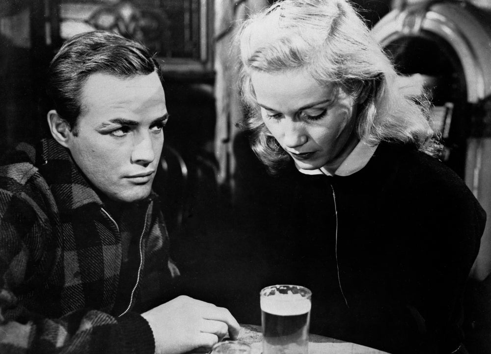 Marlon Brando black and white photo print capturing an iconic moment.