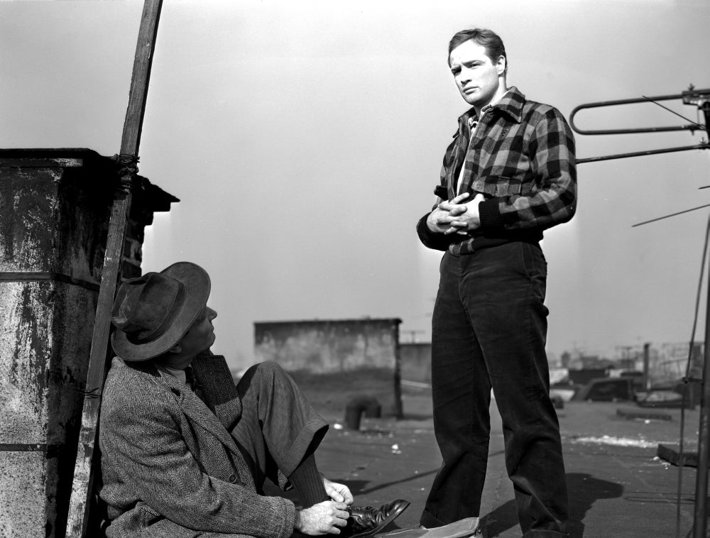 Marlon Brando in plaid sleeves photo print