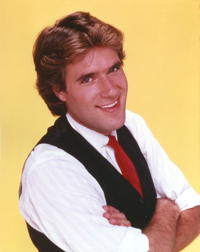 Jim Bullock portrait photo print in white long sleeves and vest