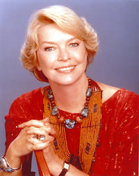 Ellen Burstyn close up portrait photo print in red dress