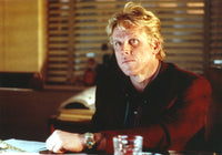 Gary Busey portrait photo print in red long sleeves