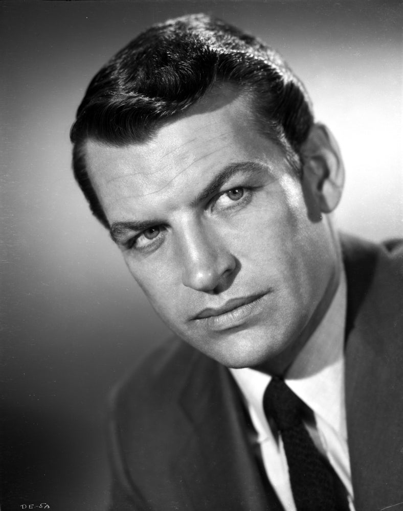 Richard Egan Photo Print capturing classic Hollywood elegance.
