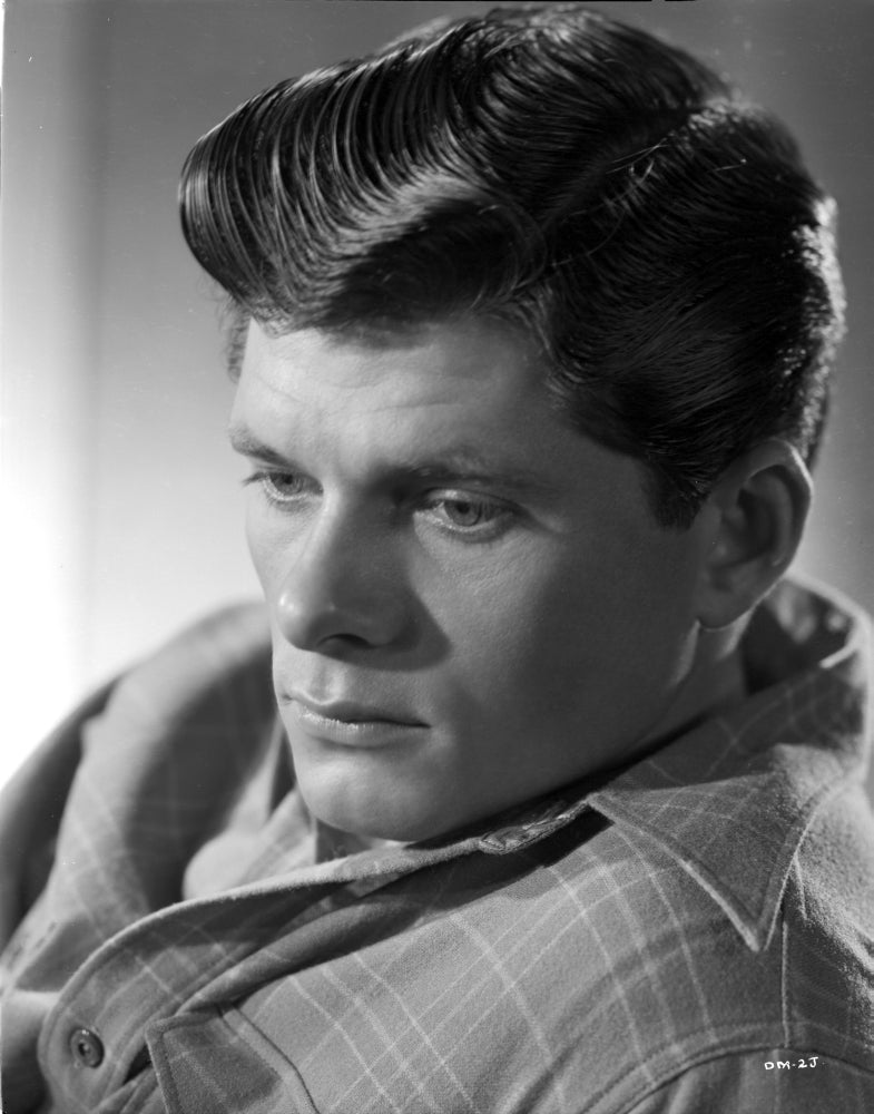 Dewey Martin photo print showcasing classic film star charm.