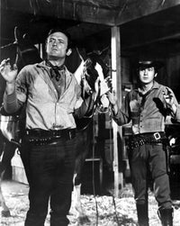 Film still photo print featuring Chris Jones and co-star