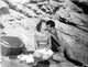 Mark Damon at the beach photo print capturing a classic moment