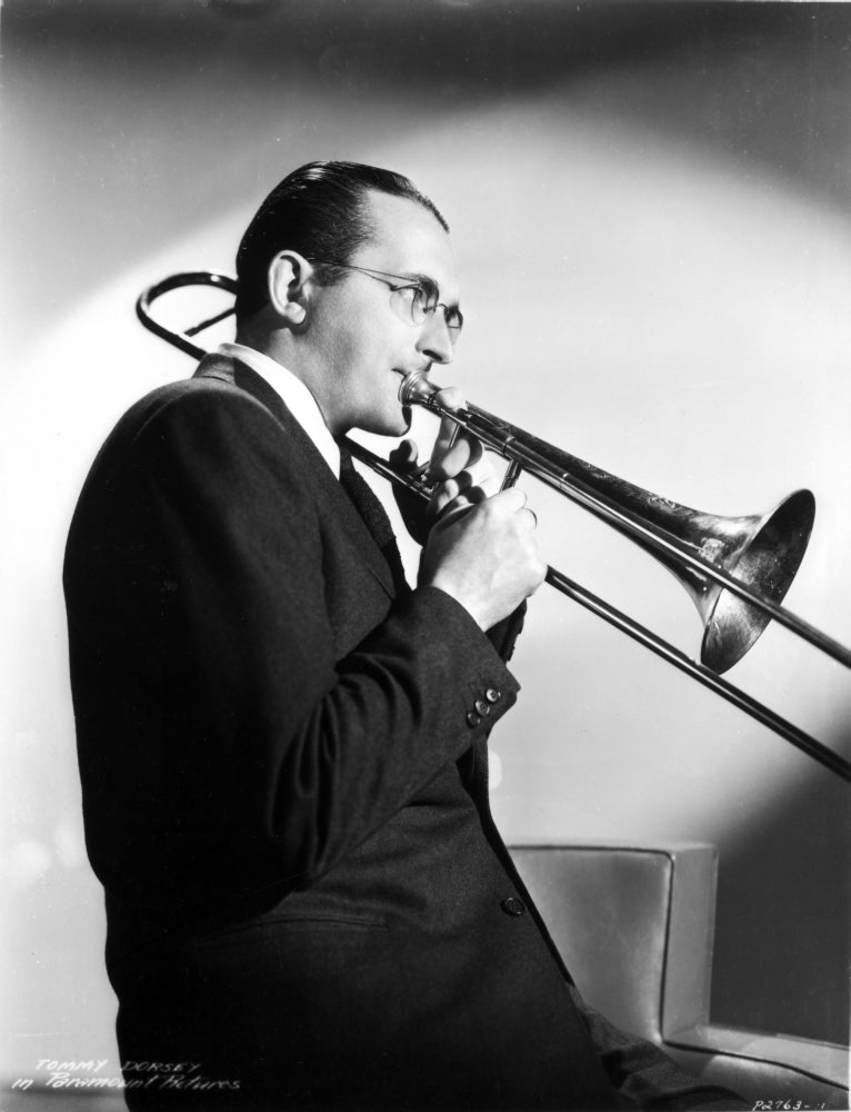 Dorsey Brothers trumpet photo print capturing the essence of jazz music.